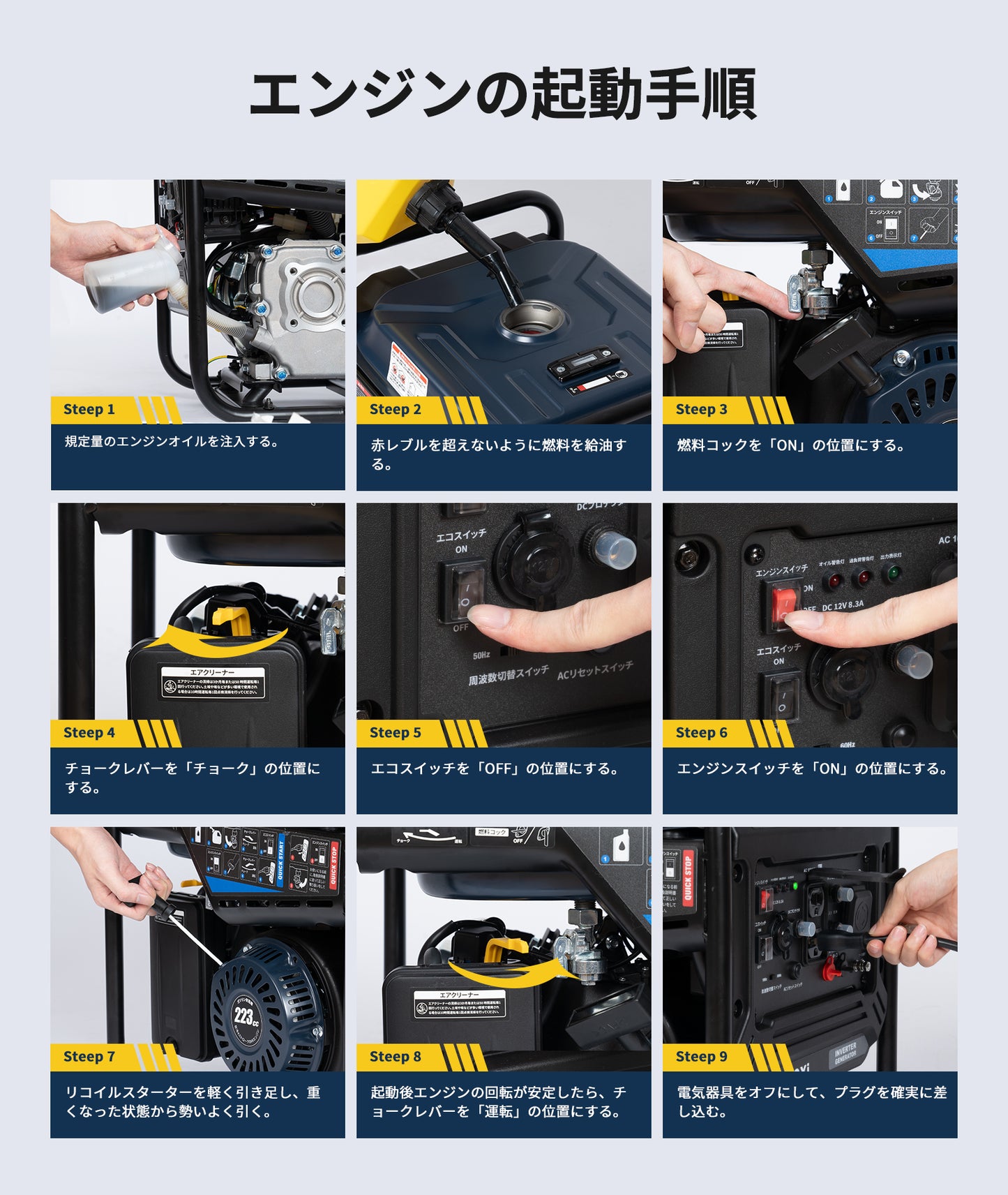 JESIMAIK 3.2KvAインバーター発電機JM4000Xi